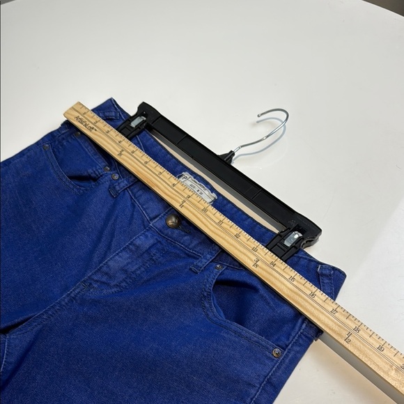 Free People Dip Dye Ombre Skinny Jeans Cropped Blue Size 30 - Picture 5 of 8